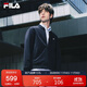 FILA斐樂(lè )官方男子外套2025秋冬時(shí)尚基礎休閑商務(wù)通勤立領(lǐng)針織上衣