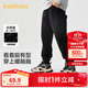 巴拉巴拉童裝兒童褲子男童女童加絨長(cháng)褲冬保暖運動(dòng)休閑束腳褲208424108217