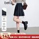 百圖betu女裝2025春季新款半身裙時(shí)尚學(xué)院風(fēng)顯瘦百褶裙裙子女2501T52 寶蘭 S