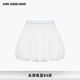 ANN ANDELMAN【孟佳同款】官方直營(yíng) 白色寬松a字抽繩短裙蓬蓬雙腰頭花苞短褲裙 白色 XS