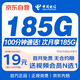 中國電信流量卡19元【185G全國流量+自選靚號】上網(wǎng)卡長(cháng)期手機卡電話(huà)卡非無(wú)限永久卡