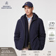 布克兄弟（BrooksBrothers）男士冬新款白鴨絨純色羽絨服保暖外套4004-藏青色L