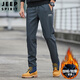 JEEP SPIRIT吉普休閑褲男直筒沖鋒褲男士運動(dòng)服秋冬季商務(wù)中青年春季健身服裝 9933灰色（常規款） XL (130斤-140斤)