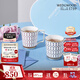 Wedgwood[11.11保價(jià)]馬克對杯心形禮盒高顏值骨瓷咖啡杯水杯情侶家用 金粉年華心形禮盒馬克杯藍+紅