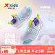 特步（XTEP）兒童童鞋幼小童簡(jiǎn)約一腳蹬舒適運動(dòng)跑鞋 雪青紫/泡沫藍2 30碼