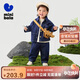迷你巴拉軟牛仔長(cháng)袖套裝男童寶寶恐龍兩件套2025春新款