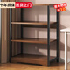 立太置物架落地儲物架多功能一體靠墻收納柜貨架多層廚房置物柜架子 【4層加厚】黑橡木色58*101