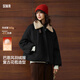 森馬（Semir）羽絨服女插肩袖可脫卸毛領(lǐng)2025冬季oversize花苞外套109725113017