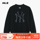 MLB衛(wèi)衣男女情侶同款大LOGO老花圓領套頭25秋新3AMTM0654-50BKS-L