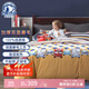 夢(mèng)潔寶貝（M·JBABY）學(xué)生保暖被套床單簡(jiǎn)約格子男孩女孩卡通純棉磨毛四件套 純棉磨毛印花套件：巴布 1.2米床(被套：150*215cm)三件套