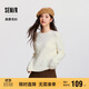 森馬（Semir）森柔毛衫|商場(chǎng)同款毛衣女圓領(lǐng)純色2024冬季絞花上衣101724107014
