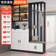 傲墨軒鞋柜門(mén)口入戶(hù)柜進(jìn)門(mén)客廳收納柜玄關(guān)隔斷柜衣帽架坐凳一體靠墻家用 簡(jiǎn)約灰+長(cháng)140【右換鞋凳】