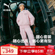 彪馬PUMA彪馬官方正品 新款兒童針織長(zhǎng)袖套裝連帽衛(wèi)衣兩件套加絨時(shí)髦 夢(mèng)幻粉60301 150 cm