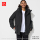 優(yōu)衣庫女裝高性能復合大衣/智暖衣時(shí)尚科技保暖外套469899 09 黑色 L /160/88A