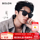 BOLON暴龍眼鏡25年新品墨鏡王鶴棣同款方框太陽鏡男女遮陽駕駛鏡BL3203 【明星同款】C10 亮黑色-偏光