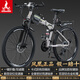 鳳凰（Phoenix）可折疊山地車(chē)自行車(chē)成人男女新款式學(xué)生12到18歲變速越野軟尾單車(chē) 折疊雙避震【密封全軸承】鋁架/輻條輪肖灰 26寸-30速【身高158-188cm】