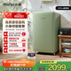 小吉（MINIJ）121升單門(mén)復古小冰箱高顏值租房小型家用客廳書(shū)房冰箱辦公室迷你冷藏冷凍一體橄欖綠BC-JA121F1F03