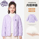 小馬寶莉女童羽絨服內膽秋冬新款兒童輕薄內搭保暖上衣校服神器 紫 150