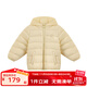 麗嬰房（Les enphants）【商場(chǎng)同款】童裝兒童羽絨服男女寶寶薄款可愛(ài)保暖輕薄羽絨 淺黃色 120 CM/6歲