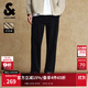 杰克·瓊斯（JACK&JONES）25年秋季休閑褲男寬松品牌男褲條絨褲子燈芯絨長(cháng)褲男士直筒褲男裝 E43 純黑色 36 185