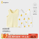 童泰（TONGTAI）寶寶背心春秋季純棉嬰兒衣服護肚馬甲男女童打底內衣黃色90cm