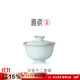 雅瓷汝窯不二蓋碗 陶瓷二才蓋碗 家用泡茶碗冰裂紋可開(kāi)片高端禮盒裝 汝窯不二蓋碗