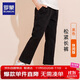 羅蒙兒童褲子男童女童2025春款休閑校園服直筒褲 黑色松緊長(cháng)褲 140