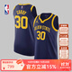 耐克耐克NBA夏季-金州勇士隊庫里男子球衣籃球服速干運動(dòng)背心 藏青色 L