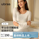 ubras呼呼碎花裙子女生套頭長(cháng)袖睡裙睡衣碎花連衣裙夏白底薰衣草印花XL
