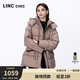 金羽杰2024年冬季新品鴨絨加厚輕保暖羽絨服女短款黑金面包服Y24802347