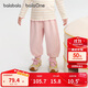 巴拉巴拉balaOne寶寶長(cháng)褲女童寬松束腳褲2025秋褲子甜美蕾絲208325108010