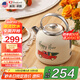 卓朗美國(guó)（Zoomland）燒水壺電熱水壺 復(fù)古風(fēng)燒水壺家用自動(dòng)斷電304不銹鋼1.7L大容量