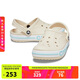 CROCS卡駱馳貝雅卡駱班洞洞鞋|205089 冬日白/彩色-1LI 37/38(230mm)