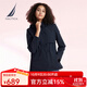 諾帝卡（NAUTICA）【商場(chǎng)同款】女裝春夏款防輕濺水可拆帽薄外套夾克女33JO02 藏青4NV S