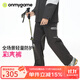 onmygame【薄絨彩殼褲 】?jì)和瘧?hù)外運動(dòng)長(cháng)褲子男童女童四防透濕25年秋冬新 本黑 170
