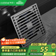 卡貝（cobbe）槍灰色地漏防臭衛生間大排量浴室不銹鋼淋浴洗衣機廁所防反味神器