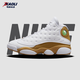 耐克（NIKE）Air Jordan 13男鞋鎏金減震防滑耐磨高幫專(zhuān)業(yè)運動(dòng)籃球鞋【潮】 414571-171 白棕色 42 (265mm)