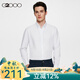 G2000男裝2025春夏吸濕排汗透氣通勤上班長(cháng)袖襯衫 白色-時(shí)尚剪裁 M /05