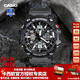 卡西歐（CASIO）【送禮物】手表男G-SHOCK三代大泥王GWG-B1000潮流運(yùn)動(dòng)電子表 GWG-100-1A8巖灰小泥王 光能電波