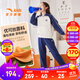 安踏兒童女大童運(yùn)動套裝2025年秋季新款時尚優(yōu)可絲衛(wèi)衣褲子綜訓(xùn)針織套 [春秋套裝]高領(lǐng)藍(lán)衛(wèi)衣+/深藍(lán)長褲 兩件套 150 cm