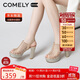 康莉（COMELY）商場(chǎng)同款高跟涼鞋女25年夏季防水臺魚(yú)嘴涼鞋羅馬涼鞋 金色 36