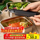 樂(lè )扣樂(lè )扣（LOCK&LOCK）本色不銹鋼保鮮盒帶飯飯盒密封冰箱廚房收納水果零食餐盒600mL