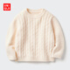 優(yōu)衣庫嬰幼兒寶寶souffle yarn舒芙蕾可機(jī)洗針織衫舒芙蕾478832 01 乳白色 100