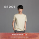 ERDOS 春夏絲棉圓領休閑時尚職場通勤風短袖男T恤 沙漠金 M 170/92A