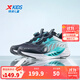 特步（XTEP）兒童鞋【氫風(fēng)8.0護足跑鞋】網(wǎng)革透氣緩震旋鈕扣飛彈科技運動(dòng)跑鞋 黑/極光綠 【氫風(fēng)8.0】 34