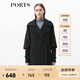 PORTS寶姿女裝 秋冬新品簡(jiǎn)約時(shí)尚長(zhǎng)袖大衣YLN9J057JWF109 黑色 M (6)