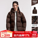 駱駝（CAMEL）戶外羽絨服600蓬男女新款短款厚外套面包服