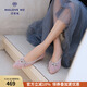 MALOVE MZ尖頭單鞋女2025新款水鉆蝴蝶結(jié)女鞋淺口低跟通勤休閑鞋 粉玫瑰 38
