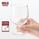 無印良品（MUJI） 鈉鈣玻璃 矮腳杯 杯子 家用 果汁杯 MDE79A4A 250ml