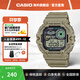 卡西歐（CASIO）小方塊電子表 青少年初高中生防水運動(dòng)手表 學(xué)生課外復古石英表 WS-1700H-5AVDF